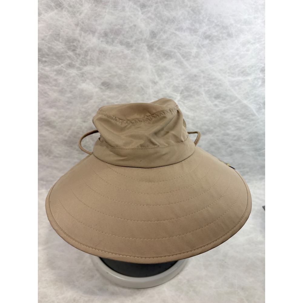 Sun Protection Zone Adult Booney Hat Tan Wide Brim Adjustable Hiking Fishing UPF